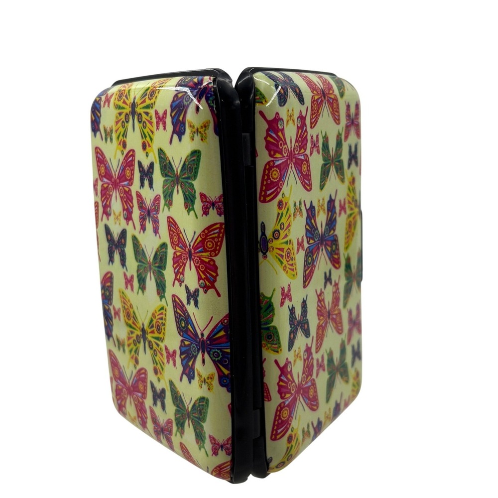Lakeside RFID Aluminum Butterfly Card Case Wallet Accordion Credit Card Holder